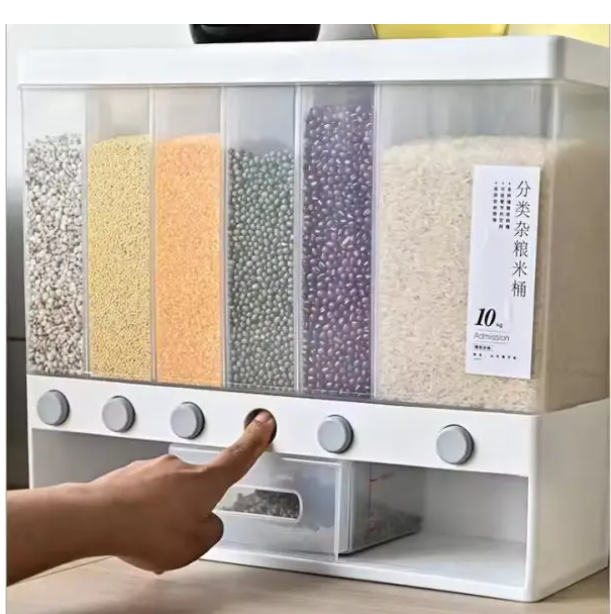 Rice Dispenser Dry Food Dispenser Kitchen Storage Kitchen Rack